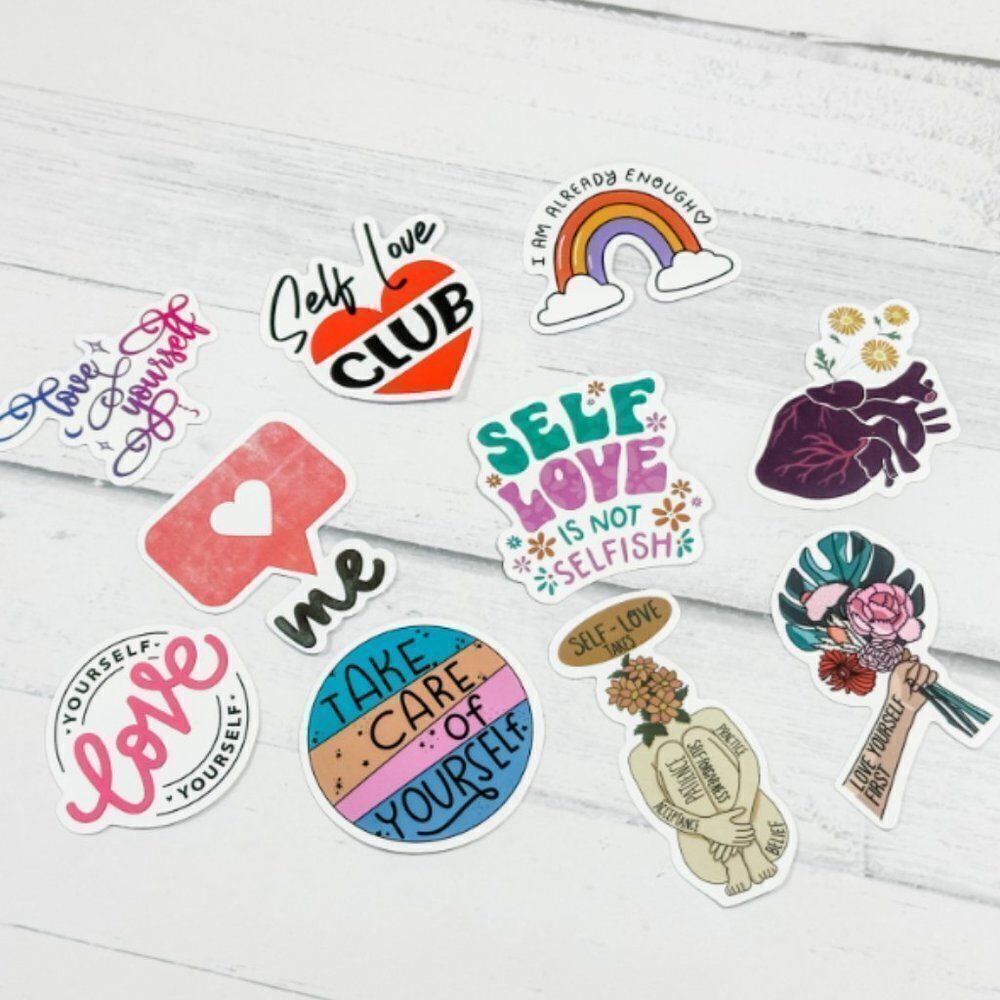 Self Love Affirmation Planner Stickers - Pack of 10